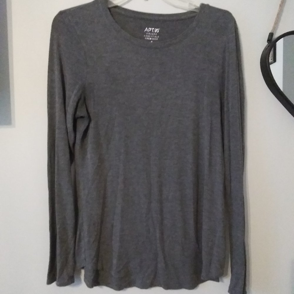 Dark grey long sleeve shirt size small fits like a medium